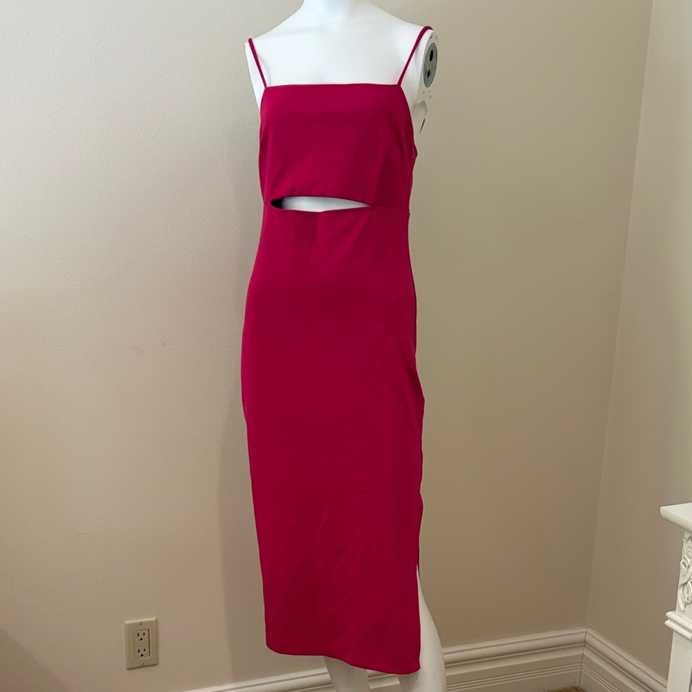 Fuschia Cut-Out Dress
